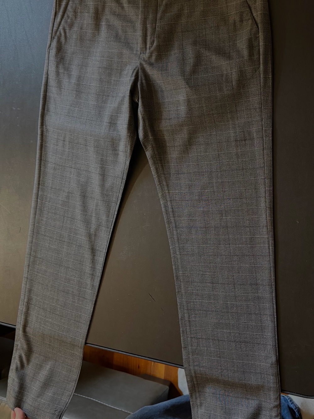 Men's Ted Baker Grey Plaid Dress Pants